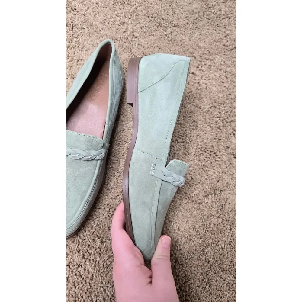 SEYCHELLES Afternoon Stroll Suede Loafer Sage Size 8.5